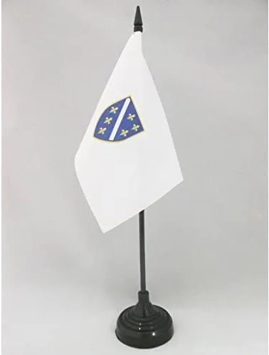 Vista 51 de AZ FLAG Aland Table Flag 4x6 in 100D Polyester Plastic Base Indoor use Finnish 15x10 cm desk flag stitched finish with reinforced edges with