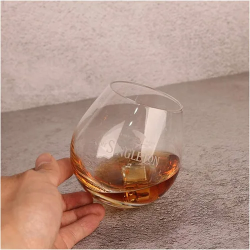 Vista 4 de Vaso de whisky, whisky de malta individual Singleton, vaso agitado con forma de huevo Roly-Poly Liquor Whisky Copa de vino BAR Dropship