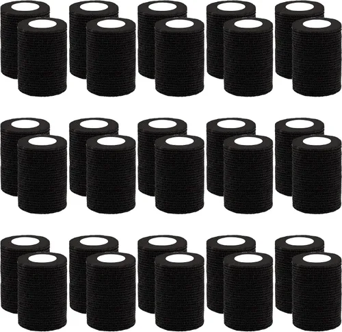Vista 11 de BQTQ 30 rollos de vendajes autoadhesivos de 3 pulgadas, vendajes autoadhesivos de 3 pulgadas, vendaje elástico para esguinces de hinchazón de muñeca