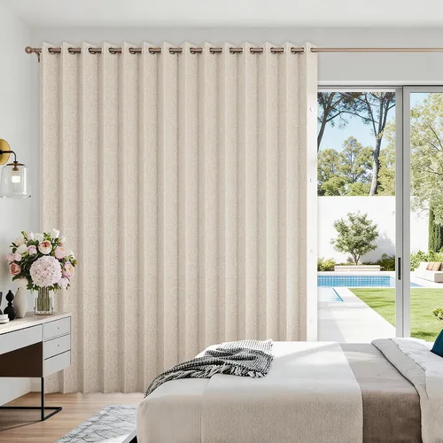 Vista 15 de Cortinas plisadas completamente opacas con cierre magnético, 72 pulgadas de largo, para interiores y exteriores, 1 panel, 45 pulgadas de ancho x 72