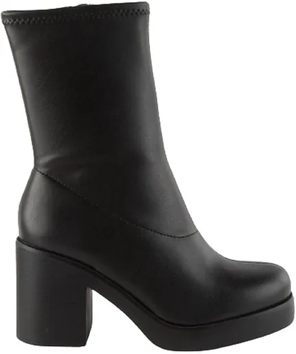 Vista 3 de Botas de plataforma de tacón grueso hasta la rodilla para mujer