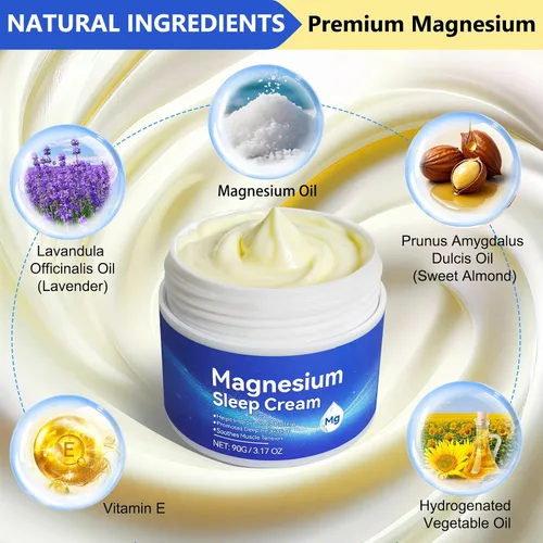 Vista 3 de Aceite de magnesio para pies, crema tópica de magnesio, alta concentración Zechstein genuino, 1 paquete