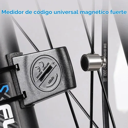 Vista 3 de Paquete de 2 velocímetros de bicicleta con imán para bicicleta, odómetro para computadora, rueda de radios, impermeable, sensor de conteo