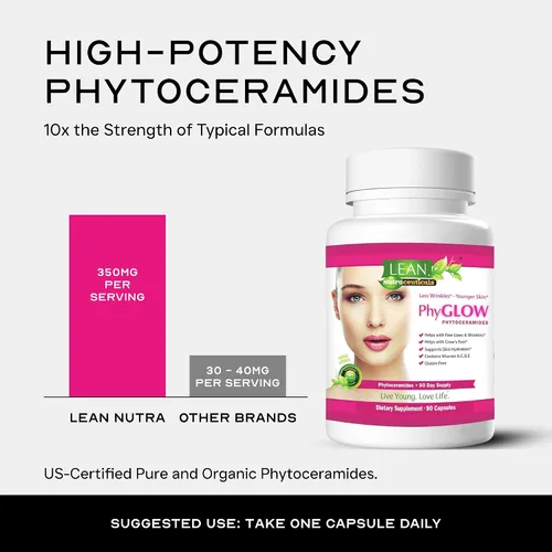 Vista 5 de Fitoceramidas para el cuidado de la piel, suplementos de ceramida de concentración de hidratación de 90 días para mujeres y hombres, píldoras