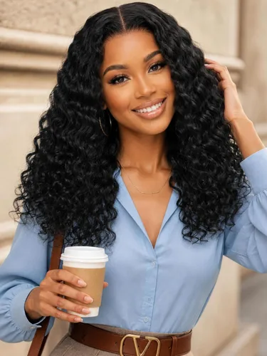 Vista 19 de KLAIYI Pre Everything™ Yaki - Pelucas de cabello humano lacio Yaki sin pegamento con reflejos degradados, color marrón balayage, encaje frontal