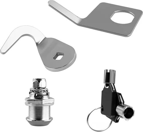 Vista 7 de Cerradura de motocicleta Harley Trunk Latch Tour Pak Lock con 2 llaves se adapta a modelos Harley Davidson 1991-2013 con Tour Pak