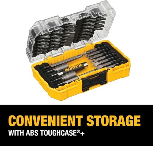 Vista 3 de DEWALT Juego de puntas de destornillador con estuche resistente, 45 piezas (DW2166), juego de destornillado gris/plata con estuche resistente