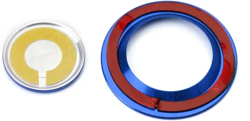 Vista 7 de iJDMTOY Botón de arranque de motor sin llave de aluminio azul y anillo circundante compatible con modelos más nuevos de Range Rover/Discovery o XJ
