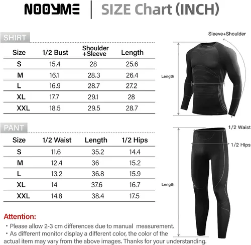 Vista 5 de Ropa interior térmica para hombre, pantalones largos para hombre, ropa interior larga para hombre, capa base para hombre