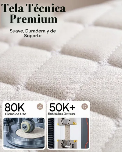 Vista 5 de Silla de juegos Dowinx con tela transpirable, silla de computadora con colchón de resorte de bolsillo, silla de oficina cómoda con almohadilla