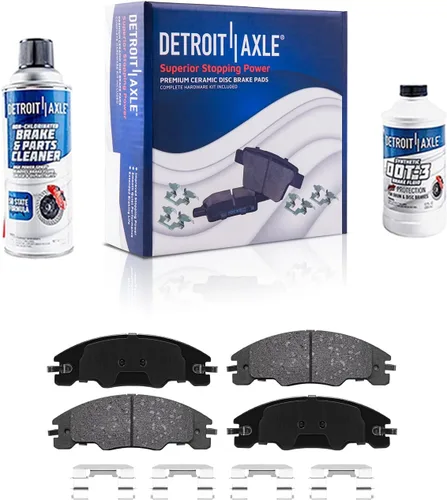 Vista 110 de Detroit Axle - Pastillas de freno traseras para Toyota Prius 2012-2015 Prius Plug-In 2017-2018 Corolla iM 2016 Sion iM 2011-2017 Lexus CT200h
