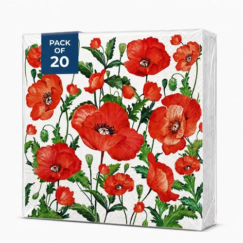 Vista 6 de AM Décor - 20 servilletas de papel suaves de 3 capas de 13 x 13 pulgadas (desplegadas) (mariposas coloridas)