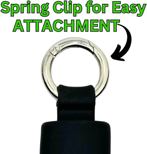 Vista 8 de Lighter Holder for J6 BIC Lighters. Keychain Lighter Case. Silicone Keychain case has a Spring Clip Attached to Easily Secure to Any Bag, Key Ring