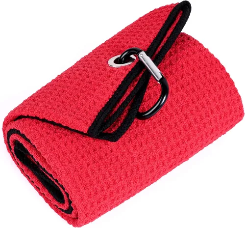 Vista 27 de Mile High Life Toalla de golf premium de tejido de gofre, 16 x 24 pulgadas, extra absorbente y de secado rápido, microfibra ultrasuave, clip