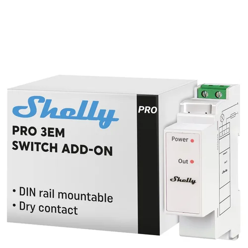 Vista 14 de Shelly 3EM-63T Gen3 Medidor de energía trifásico inteligente operado por Wi-Fi Automatización del hogar Compatible con Alexa y Google Home