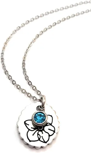 Vista 22 de Birth Month Flower and Birthstone Necklace