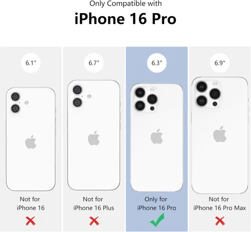 Vista 10 de ZTOFERA Funda protectora para iPhone 16 Pro, funda protectora para mujer, linda mariposa galvanizada, borde dorado, a prueba de golpes, delgada