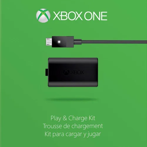 Vista 2 de Kit Carga y Juega de Xbox One oficial de Microsoft (empaquetado a granel)