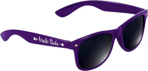 Vista 5 de LADY&HOME Paquete de 10 lentes de sol para despedida de soltera, lentes de sol de tribu de novia y novia para fiesta de novia, despedida de soltera