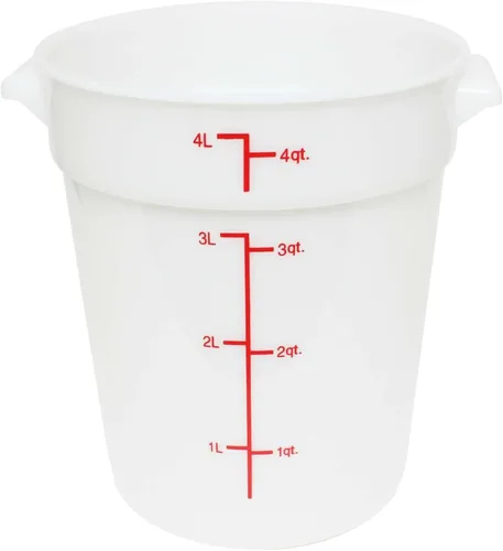 Vista 12 de TrueCraftware Tapa redonda blanca de 1 cuarto para contenedor redondo de polipropileno para almacenamiento de alimentos, 1 pieza (tapa de 1 cuarto)