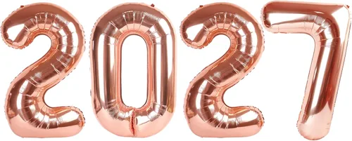 Vista 53 de Globos con números de 40 pulgadas, color negro, para decoraciones