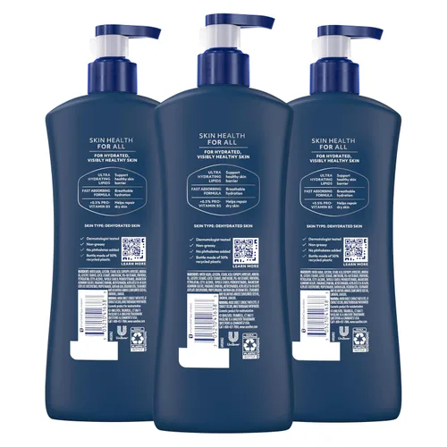 Vista 2 de Vaseline Loción hidratante curativa para manos y cuerpo para piel seca o agrietada Loción no grasa de absorción rápida para hombres 20.3 onzas