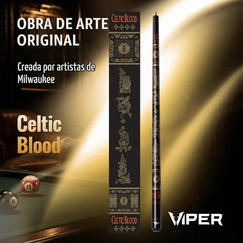 Vista 6 de Viper by GLD Products Underground 58" Pool Cue Stick, 9 Styles, 18-21 Ounce Sangre celta