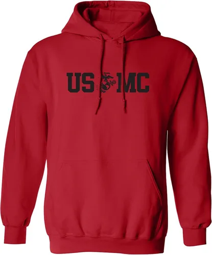 Vista 6 de zerogravitee USMC Eagle Globe Anchor - Sudadera con capucha para adulto Verde(Military Green)
