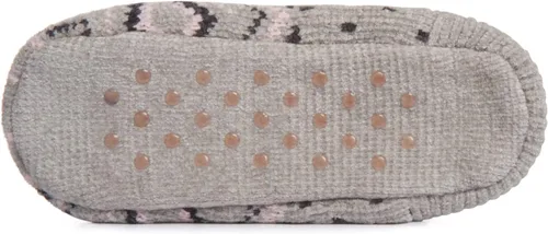 Vista 3 de Laura Ashley Fair Isle - Calcetines mullidos para mujer con agarres, antideslizantes, cálidos, acogedores, para interiores
