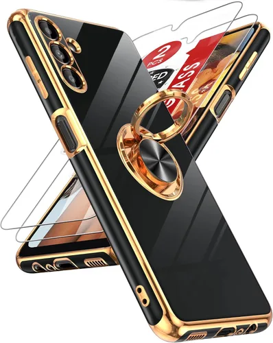 Vista 24 de LeYi Funda para iPhone XR: con Protector de Pantalla de Vidrio Templado [Paquete de 2] Soporte de Anillo Giratorio de 360°, Soporte Magnético