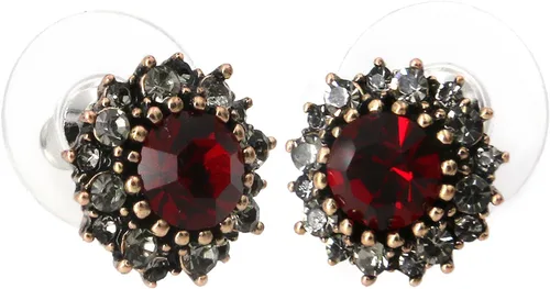 Vista 8 de Yoursfs Vintage Black Cz Stud Earrings For Women Austrian Crystal Studs Earrings Gold Plate Cut Diamond Stud Ear Cubic Zircon Jewelry Negro