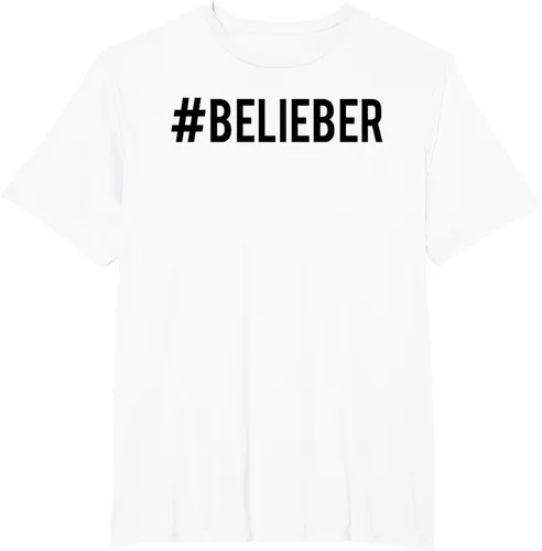 Vista 6 de Justin Bieber Camiseta oficial #Belieber Hashtag