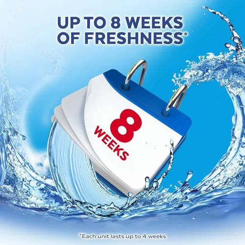 Vista 4 de Lysol Limpiador automático de inodoro en el tazón, limpia y refresca la taza del inodoro, aroma Atlantic Fresh, 8 unidades (paquete de 4)