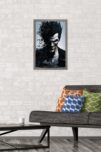 Vista 2 de Trends International DC Comics VIdeo Game - Arkham Origins - Póster de pared de retrato, 14.725 x 22.375 pulgadas, versión enmarcada de madera