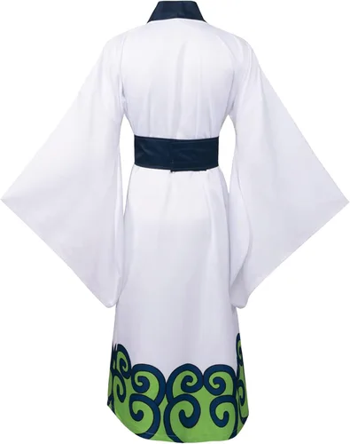Vista 5 de COSHARO Disfraz de Zoro de una pieza para hombre, disfraz de Roronoa Zoro, kimono, capa, bata de anime Zoro Wano