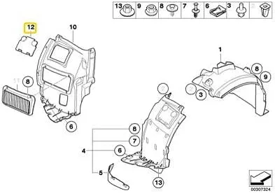 Vista 4 de BMW 51-71-7-143-850 Tapa derecha