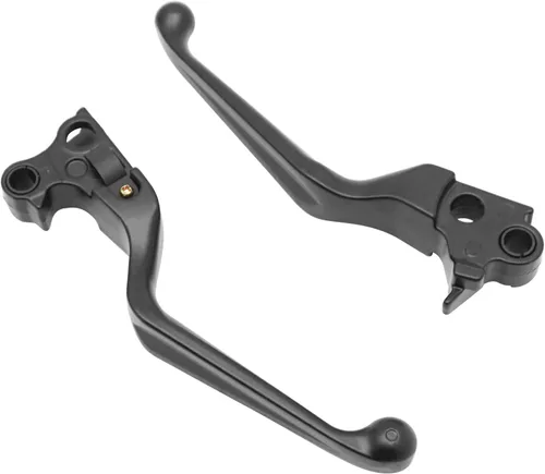 Vista 3 de M MATI Palanca de freno y embrague negra para Harley Davidson Sportster 883 1200 Softail Road King Dyna Electra Glide Street Bob Night Train Fat Boy