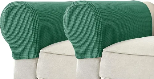 Vista 11 de Funda para reposabrazos, protector de muebles, fundas elásticas para brazos de sofá, funda lavable para sillón, funda de brazo para sofá, silla