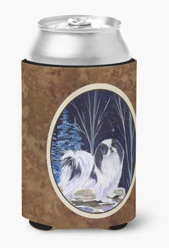 Vista 170 de Caroline's Treasures SS8447CC Starry Night English Bulldog - Enfriador para latas o botellas, lavable, funda plegable con aislamiento para bebidas