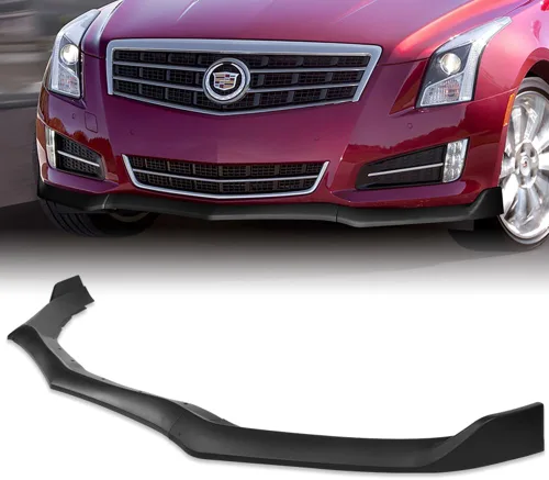 Vista 2 de Q1-TECH, 9 piezas de difusor de parachoques delantero y falda lateral compatible con Cadillac ATS 2013-2014, kit de cuerpo de barbilla de aire