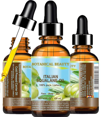 Vista 12 de Botanical Beauty SQUALANE Aceite natural sin diluir 100% puro de oliva italiano 100% ultra puro hidratante para rostro, piel, cuerpo y cabello.