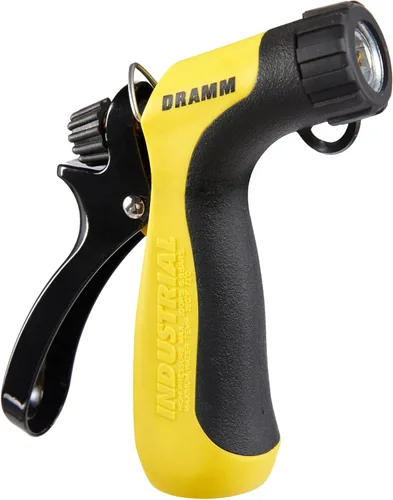 Vista 10 de Dramm® Revolver Boquilla de manguera de jardín resistente de 9 patrones, pistola rociadora de metal ajustable con flujo de control de pulgar