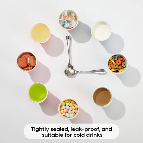 Vista 4 de Paquete de 1000 vasos de papel de 5 onzas, vasos desechables de papel multicolor, vasos pequeños para enjuague bucal, vasos para bebidas frías