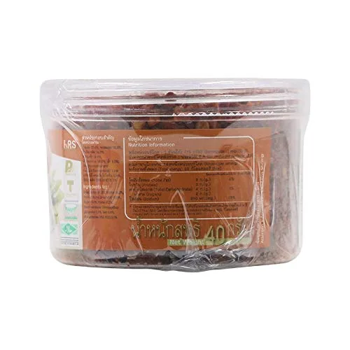 Vista 2 de J-Lek Marca, pasta de chile de camarones, pasta de chile Man Krung 1.41 oz x 2 paquetes