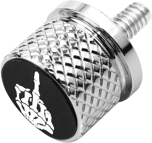 Vista 10 de Tornillo de tornillo de asiento de guardabarros moleteado de acero inoxidable de 1/4 "-20 roscas compatible con Harley Sportster Touring Softail