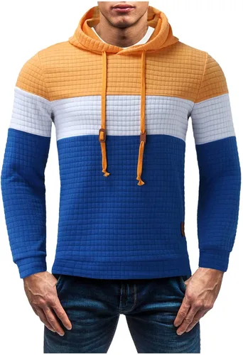 Vista 2 de EELHOE Mens Summer Hoodie Long Sleeve Lightweight Novelty Jersey with Hood Print Graphic Breathable Stretch Pullover