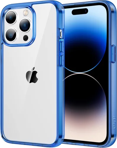 Vista 9 de JETech - Funda para iPhone 14 de 15,5 cm, cubierta a prueba de golpes que no se pone amarilla, parte trasera transparente antiarañazos (negro)