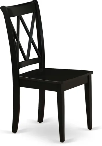 Vista 12 de East West Furniture AMCL3-BCH-W - Juego de mesa de comedor de 3 piezas contiene una mesa de cocina redonda con pedestal y 2 sillas de comedor, 36 x