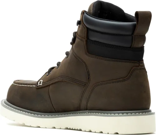 Vista 3 de Wolverine Botas de construcción con cuña de 6 pulgadas para hombre Marrón oscuro
