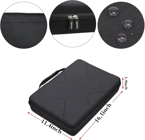 Vista 5 de Funda para reproductor de DVD Boifun de 17.5" / pofoto 17.5" / DBPOWER 17.9 Negro